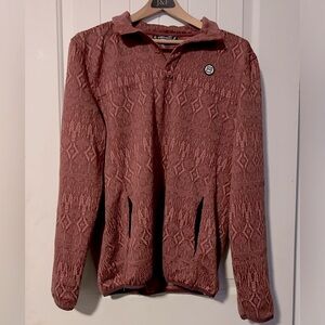 Avalanche Outdoor Pullover Supply 1/4 Snap Button Sweater M ♥️ #56